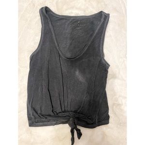 Cropped cotton tank top